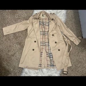 Mid-Length Burberry Trench Coat